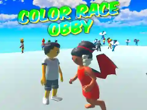 თამაში Color Race Obby ონლაინ