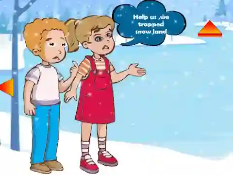 თამაში Siblings Escaped Snow Land ონლაინ
