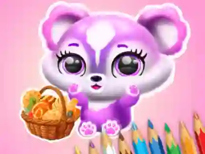 თამაში Coloring Book: Fluffy Picnic ონლაინ