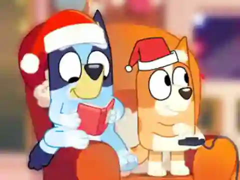 თამაში Jigsaw Puzzle: Bluey Christmas Party ონლაინ