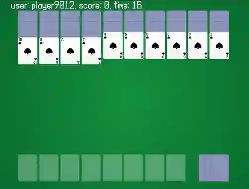 თამაში Spider Solitaire Classic Ver ონლაინ