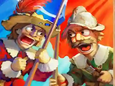 თამაში Musketeers Gunpowder vs Steel ონლაინ
