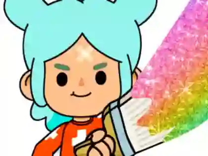 თამაში Coloring Book: Toca Boca Rita ონლაინ