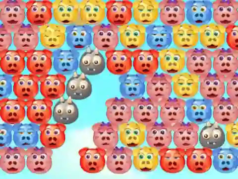 თამაში Bubble Piggies ონლაინ