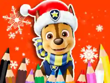 თამაში Coloring Book: PAW Patrol Christmas ონლაინ