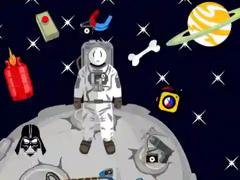 თამაში Stickman in Space ონლაინ