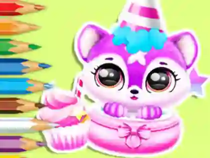 თამაში Coloring Book: Baby Fluff's Birthday ონლაინ