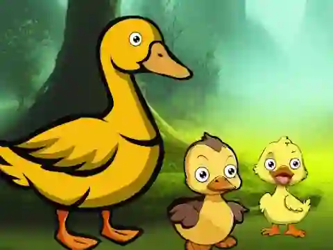თამაში Duck Family Reach Pond ონლაინ