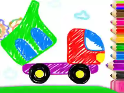 თამაში Toddler Drawing: Tanker Truck ონლაინ