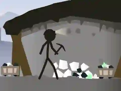 თამაში Stickman Mining Simulator ონლაინ
