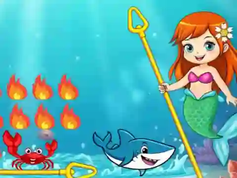 თამაში Princess vs Shark ონლაინ