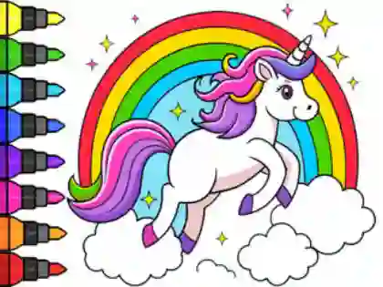 თამაში Coloring Book: Magical Unicorn ონლაინ