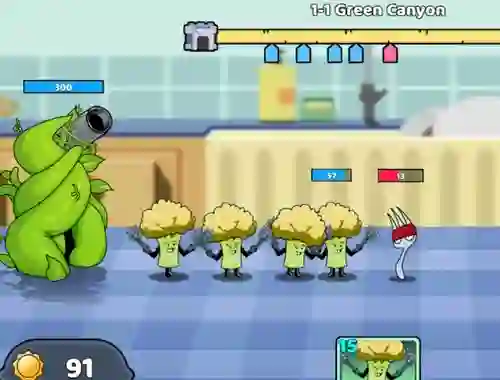 თამაში Food Castle Tower Defense ონლაინ