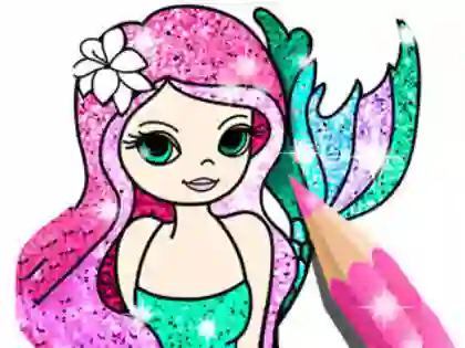 თამაში Coloring Book: Little Mermaid ონლაინ