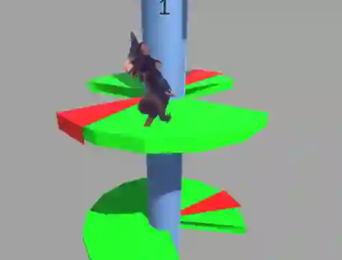 თამაში Ratomilton Helix Jump ონლაინ