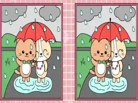 თამაში Spot the Differences Cute Kittens ონლაინ