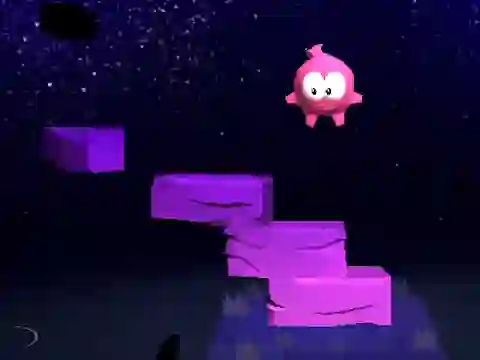 თამაში Om nom Jump ონლაინ