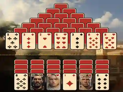 თამაში Pyramid Solitaire Ancient Rome ონლაინ