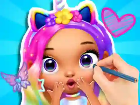 თამაში Coloring Book: Fashion Barbie Princess ონლაინ