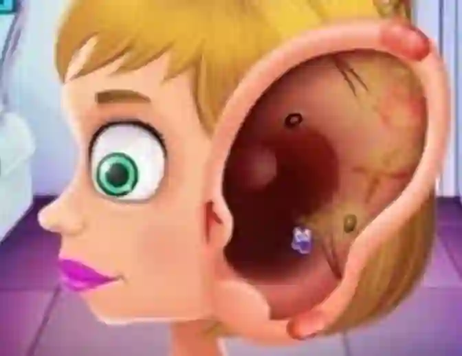 თამაში Children's Doctor Treating Ears ონლაინ