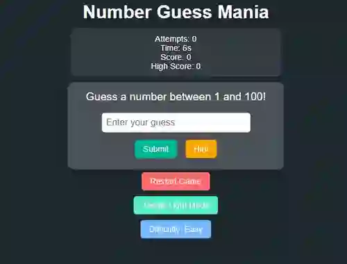 თამაში Number Guess Mania ონლაინ