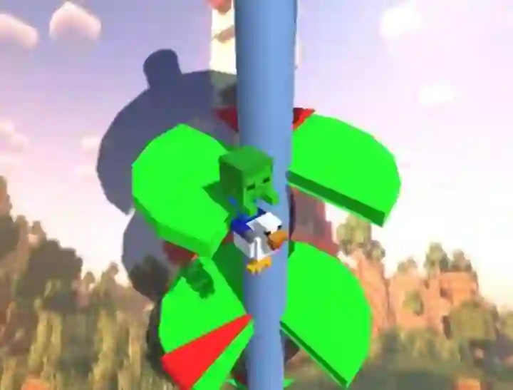 თამაში Chicken Jockey Helix Jump ონლაინ