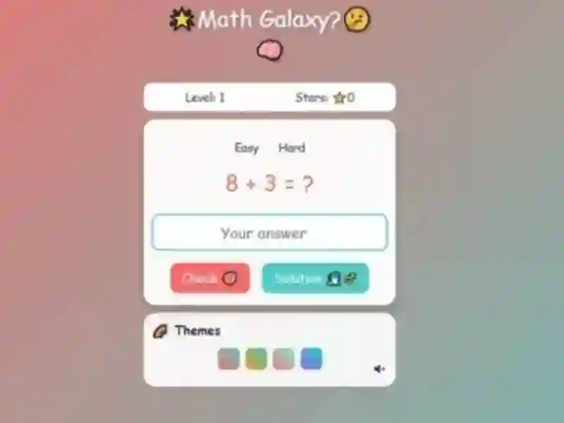თამაში Math Galaxy ონლაინ