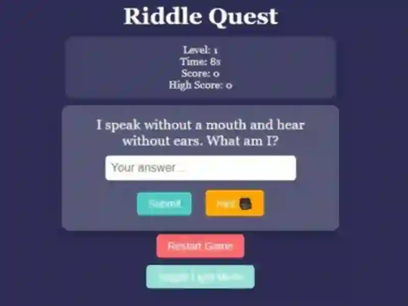 თამაში Riddle Quest Brain Teaser ონლაინ