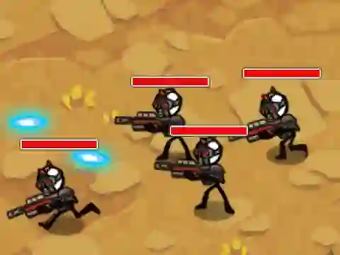 თამაში Stickman Warfare ონლაინ