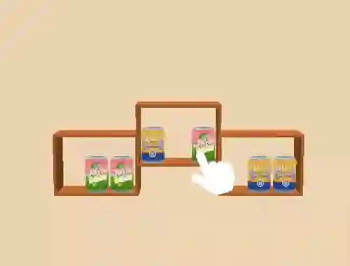 თამაში Sort Match 3d Goods Puzzle ონლაინ