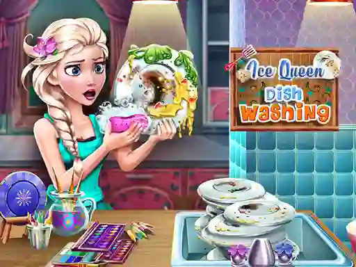 თამაში Ice Queen Dish Washing ონლაინ