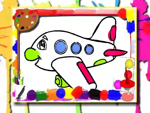 თამაში Airplane Coloring Book ონლაინ