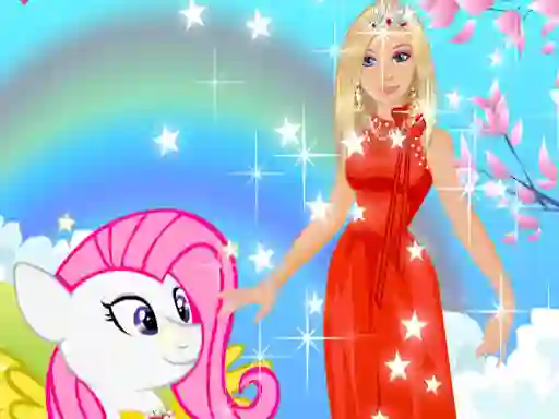 თამაში Barbie and Pony Dressup ონლაინ