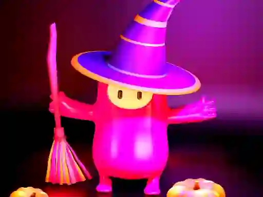 თამაში Fall Guys Halloween Puzzle ონლაინ