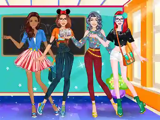 თამაში High School Dress Up For Girls ონლაინ