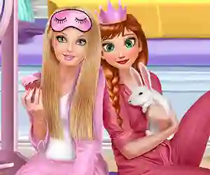 თამაში Princesses Pj Party ონლაინ
