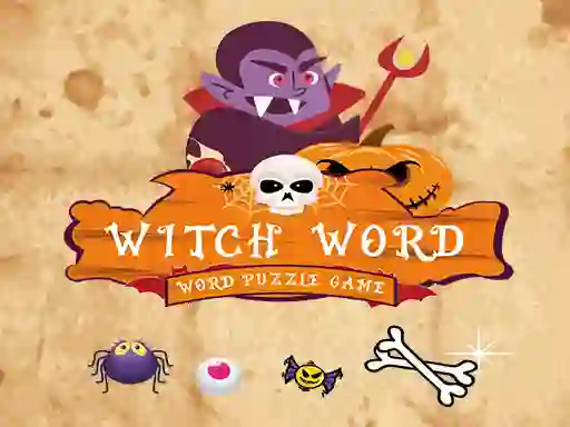 თამაში Witch Word Halloween Puzzel Game ონლაინ