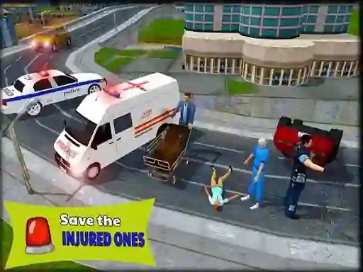 თამაში Ambulance Rescue Driver Simulator 2018 ონლაინ