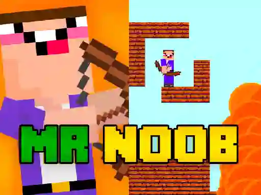 თამაში Mr Noob vs Zombies ონლაინ