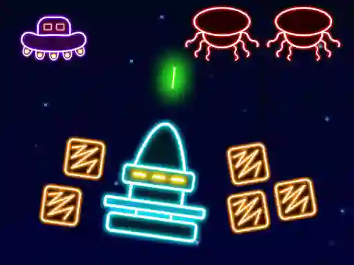 თამაში Neon Invaders ონლაინ