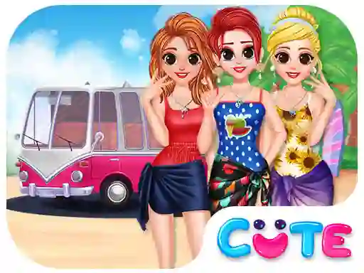 თამაში Besties Summer Vacation ონლაინ