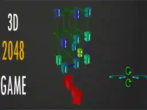 თამაში 2048 - 3D ონლაინ