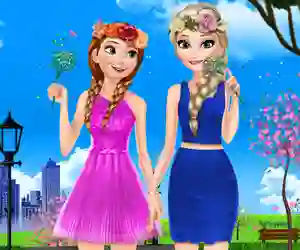 თამაში Sisters Spring Day ონლაინ