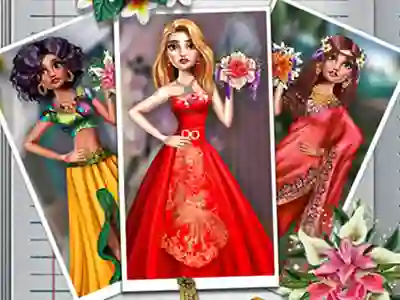 თამაში Exotic Wedding Looks ონლაინ
