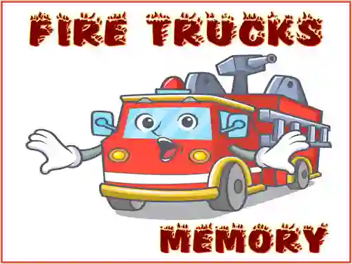 თამაში Fire Trucks Memory ონლაინ