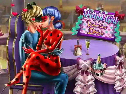 თამაში Dotted Girl Valentine Dinner ონლაინ