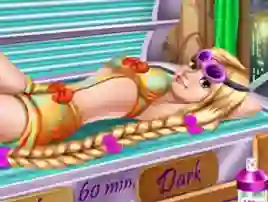 თამაში Goldie Princess Tanning ონლაინ