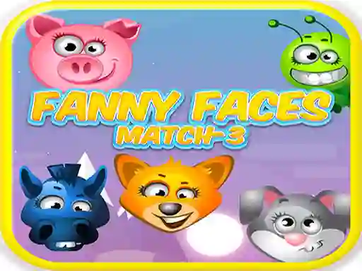 თამაში Funny Faces Match-3 ონლაინ
