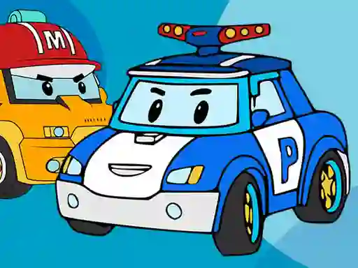 თამაში Robocar Coloring Book ონლაინ