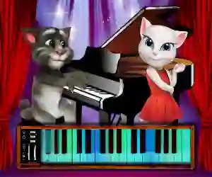თამაში Talking Tom Piano Time ონლაინ